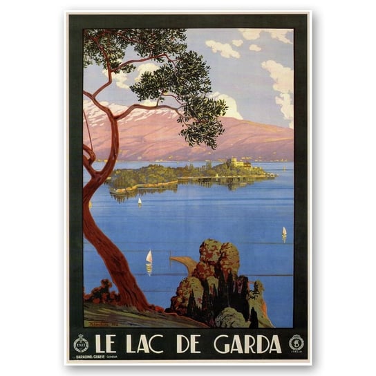 Plakat Turystyczny Le Lac De Garda 50x70 Legendarte