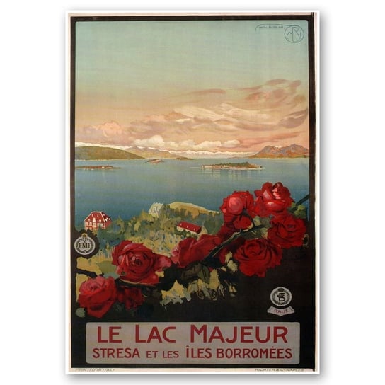 Plakat Turystyczny Le Lac Majeur 50x70 Legendarte