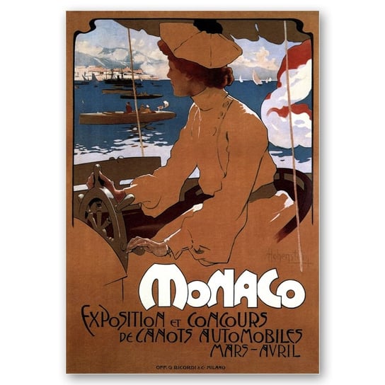 Plakat Turystyczny Monaco 50x70 Legendarte