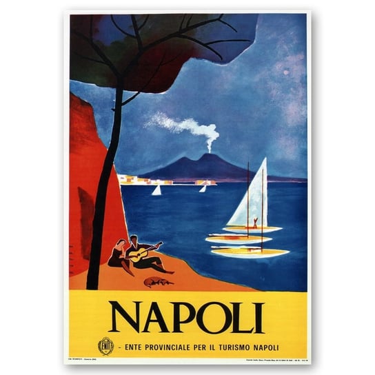 Plakat Turystyczny Napoli 50x70 Legendarte