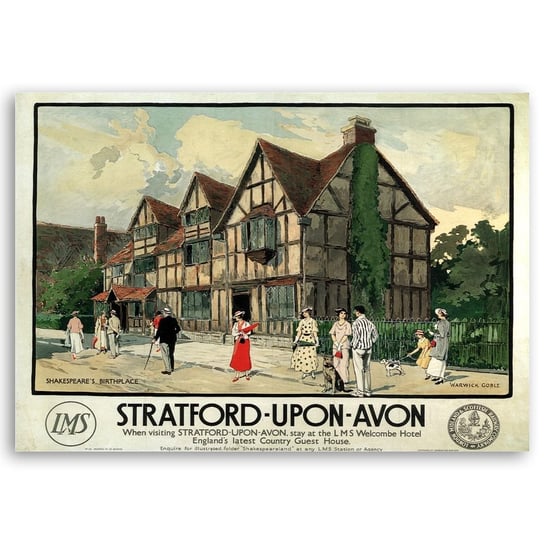 Plakat Turystyczny Stratford-Upon-Avon 50x70 Legendarte