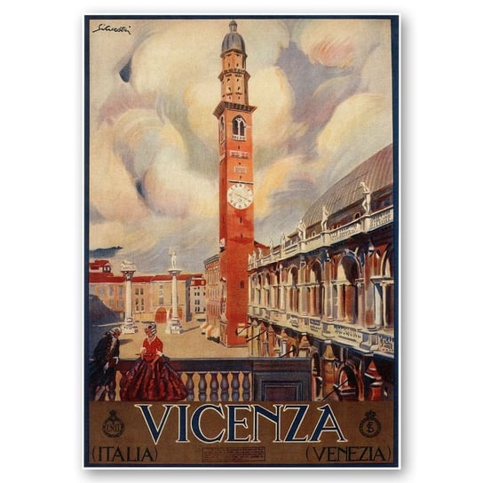 Plakat Turystyczny Vicenza 50x70 Legendarte