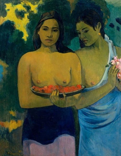 Plakat, Two Tahitian Women, Paul Gauguin, 20x30 cm reinders