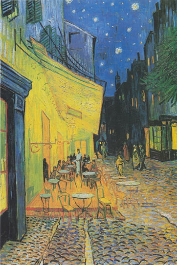 Plakat, Vincent Van Gogh - Terrasse de Café, 20x30 cm reinders