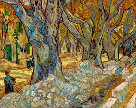 Plakat, Vincent Van Gogh, The Large Plane Trees, 80x60 cm reinders