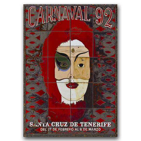 Plakat vintage Carnaval Santa De Tenerife A1 Vintageposteria