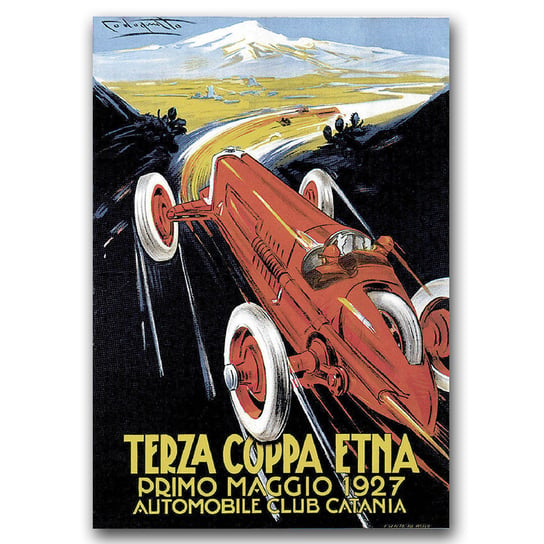 Plakat vintage Coppa Etna Primo Maggio A2 Vintageposteria
