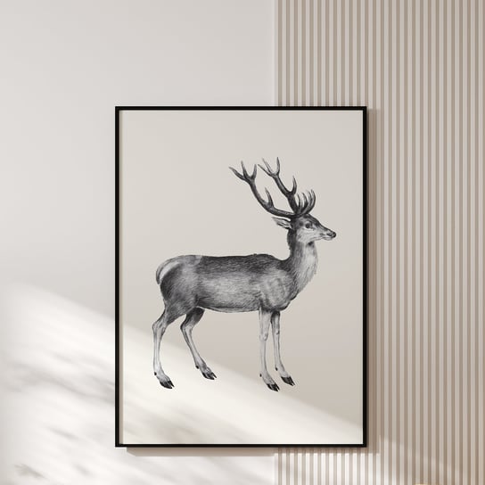 Plakat Vintage Deer A4 MUYBIEN