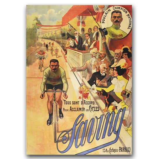 Plakat vintage do salonu Vintage Bike Print A2 Vintageposteria