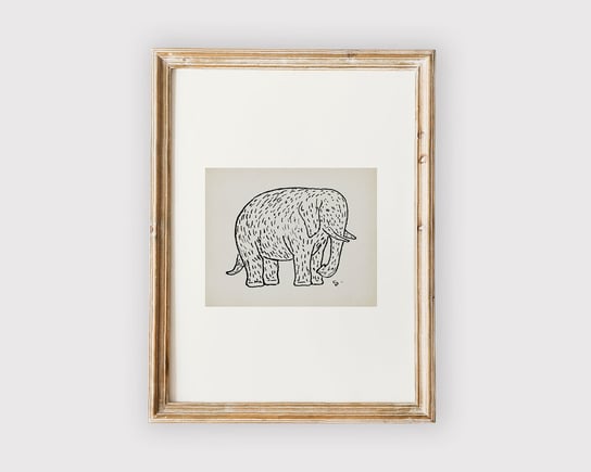 Plakat VINTAGE ELEPHANT 30x40 cm MUYBIEN
