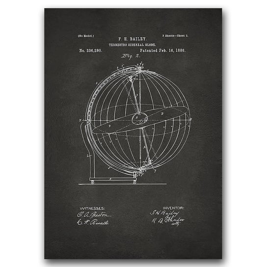 Plakat vintage Globus Patent A1 60 x 85 cm Vintageposteria