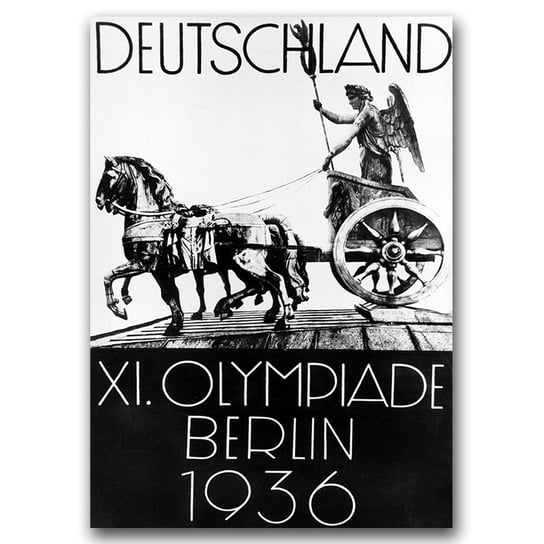 Plakat vintage Igrzyska Olimpijskie w Berlinie A1 Vintageposteria