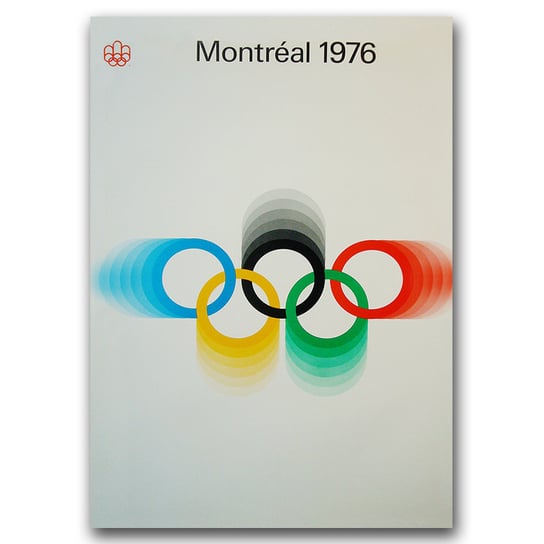 Plakat vintage Igrzyska Olimpijskie w Montrealu A3 Vintageposteria