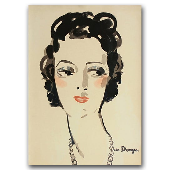 Plakat vintage Jeune Femme Keesa van Dongena A2 Vintageposteria