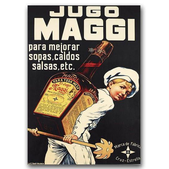Plakat vintage na płótnie Reklama maggi A2 Vintageposteria