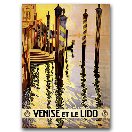 Plakat vintage na płótnie Wenecja, Włochy A2 Vintageposteria