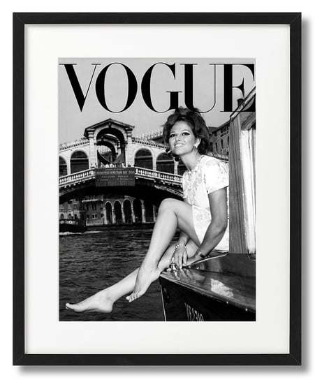 Plakat Vogue, Okładka Czarno-Biała, Claudia Cardinale DEKORAMA