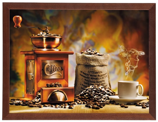 Plakat w brązowej ramie, 30x40 cm- Coffee 3 POSTERGALERIA