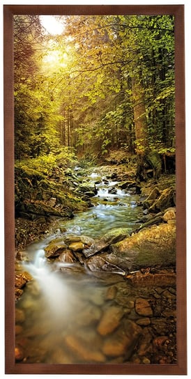Plakat w brązowej ramie, 30x70 cm- Forest 1 POSTERGALERIA