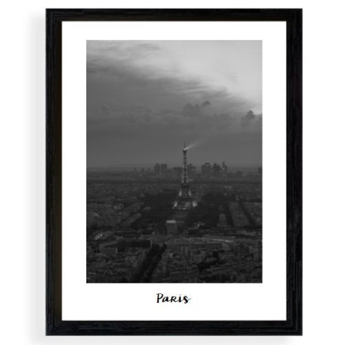 Plakat w czarnej ramce Paryż, 30x40 cm Empik Foto