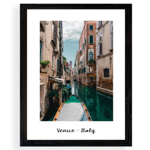 Plakat w czarnej ramce Wenecja, 30x40 cm Empik Foto