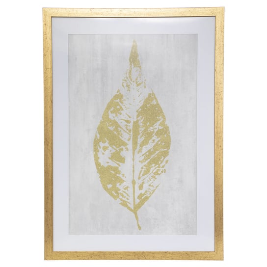 Plakat W Drewnianej Ramie Leaf, 50 X 70 Cm Atmosphera