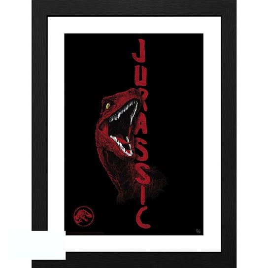Plakat w ramce JURASSIC WORLD - "Raptor" (30x40 cm) Jurassic Park