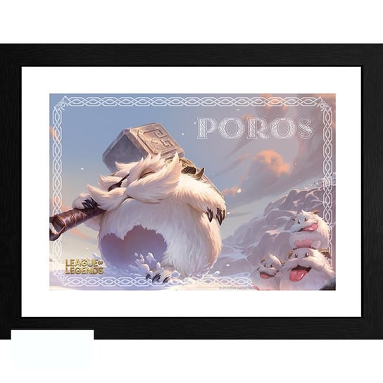 Plakat w ramce LEAGUE OF LEGENDS - "Poro" (30x40 cm) League of Legends