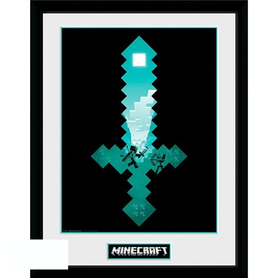 Plakat w ramce MINECRAFT - "Diamond Sword" (30x40 cm) Minecraft