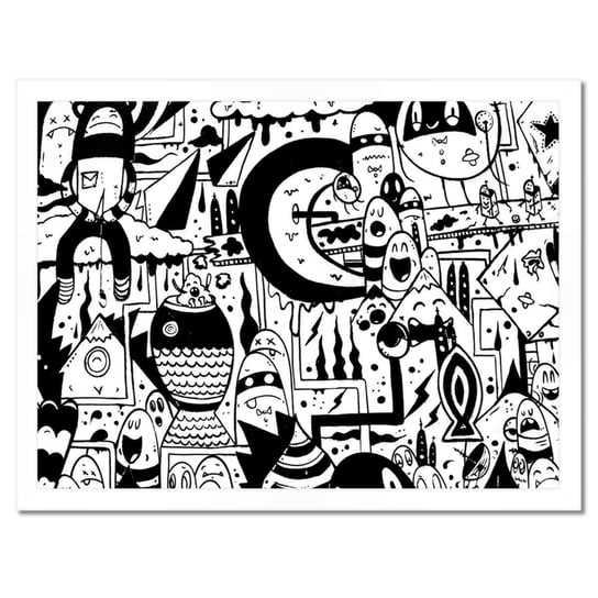 Plakat w ramie 40x30 Graffiti młodzieżowe ZeSmakiem