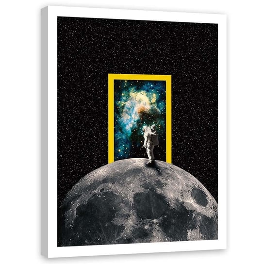 Plakat w ramie białej FEEBY Abstrakcyjny Plakat kosmosu, 50x70 cm Feeby