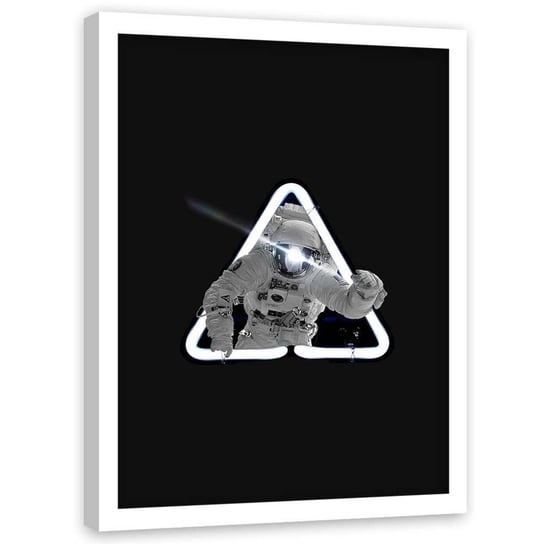 Plakat w ramie białej FEEBY Astronauta, 50x70 cm Feeby