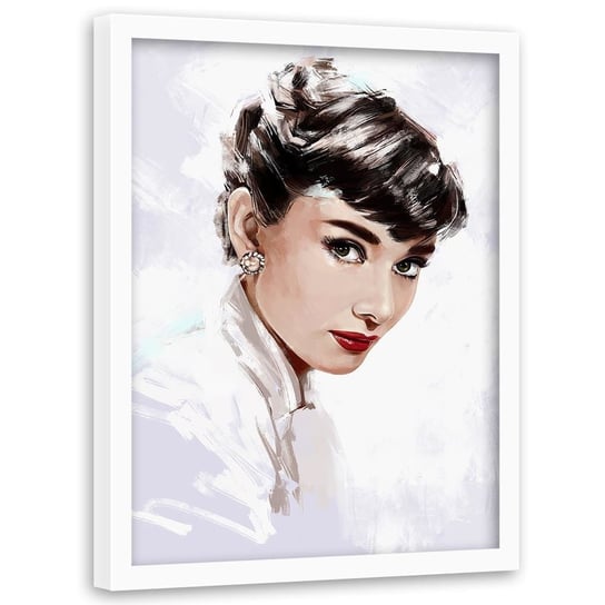 Plakat w ramie białej FEEBY Audrey, 40x60 cm Feeby