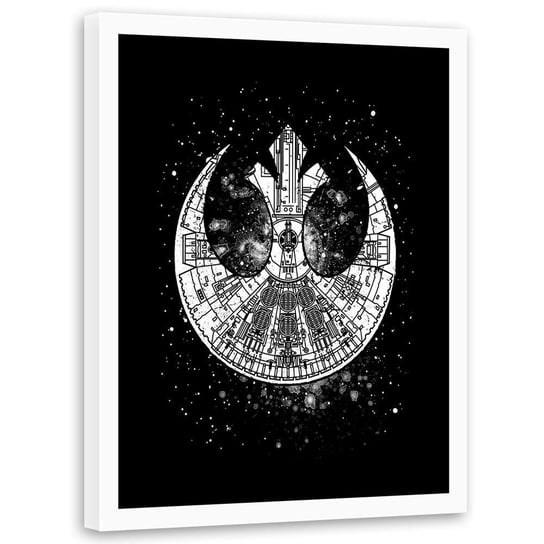 Plakat w ramie białej FEEBY Gwiezdni rebelianci, 40x60 cm Feeby