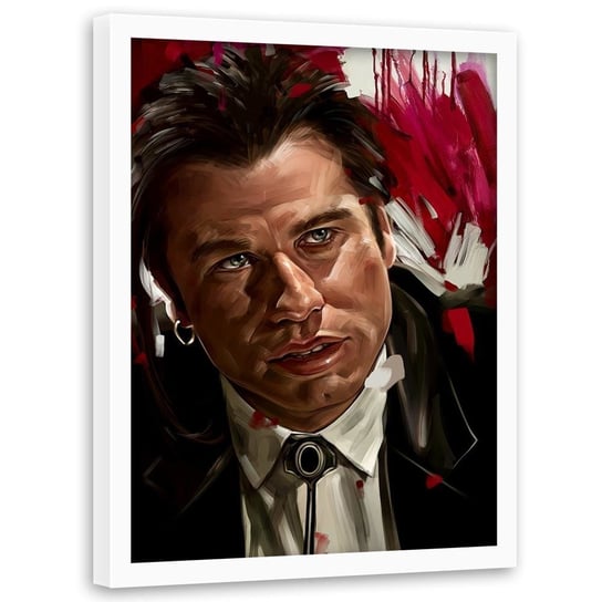 Plakat w ramie białej FEEBY Pulp fiction, 50x70 cm Feeby