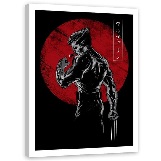 Plakat w ramie białej FEEBY X-Men Wolverine, 70x100 cm Feeby