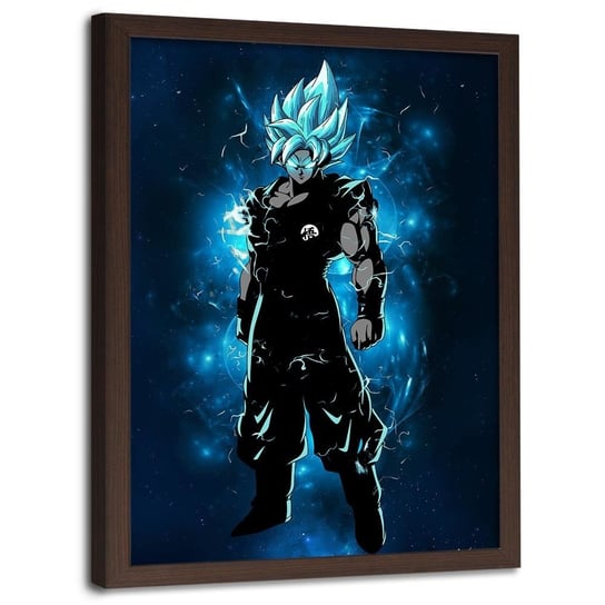 Plakat w ramie brązowej FEEBY Dragon Ball 6, 40x60 cm Feeby