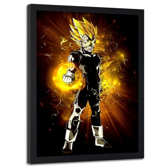 Plakat w ramie czarnej FEEBY Dragon Ball, 40x60 cm Feeby