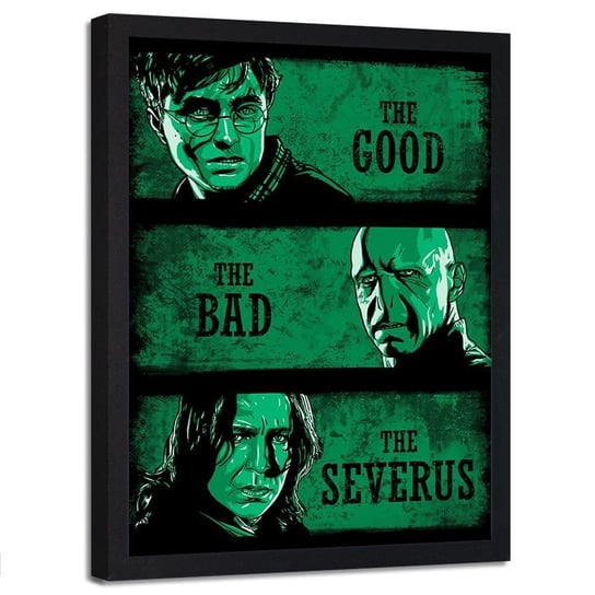 Plakat w ramie czarnej FEEBY Harry Potter, 40x60 cm Feeby