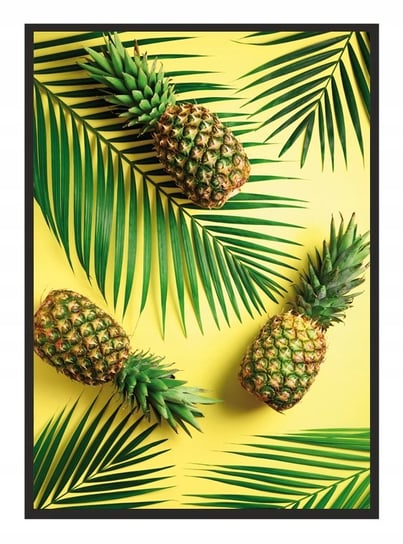 Plakat w ramie E-DRUK Ananas 2, 33x43 cm e-druk
