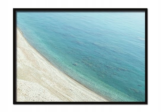 Plakat w ramie E-DRUK Biała plaża, 43x33 cm e-druk