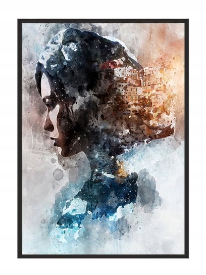 Plakat w ramie E-DRUK Dziewczyna, 43x33 cm e-druk