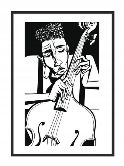 Plakat w ramie E-DRUK Jazz, 33x43 cm e-druk