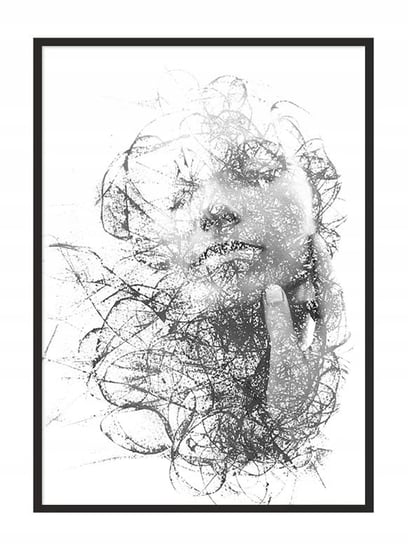 Plakat w ramie E-DRUK Kobieta, 73x53 cm e-druk