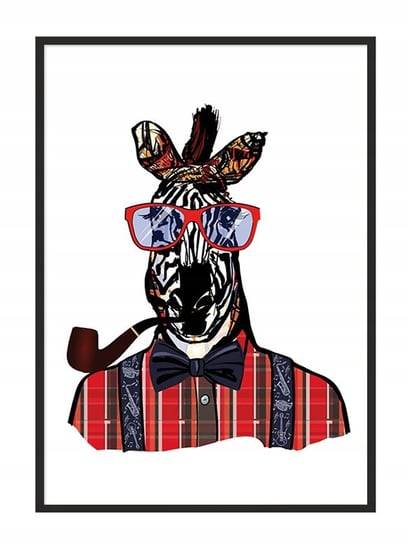 Plakat w ramie E-DRUK Pan Żyrafa, 33x43 cm e-druk