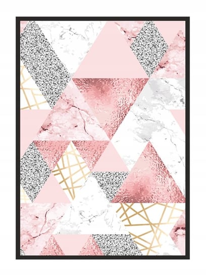 Plakat w ramie E-DRUK Pink, 43x33 cm e-druk
