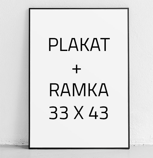 Plakat w ramie E-DRUK + RAMKA, 30x40 cm e-druk