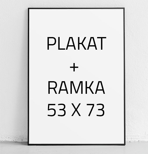 Plakat w ramie E-DRUK + RAMKA, 50x70 cm e-druk