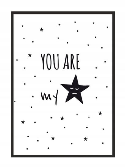 Plakat w ramie E-DRUK Star, 33x43 cm e-druk