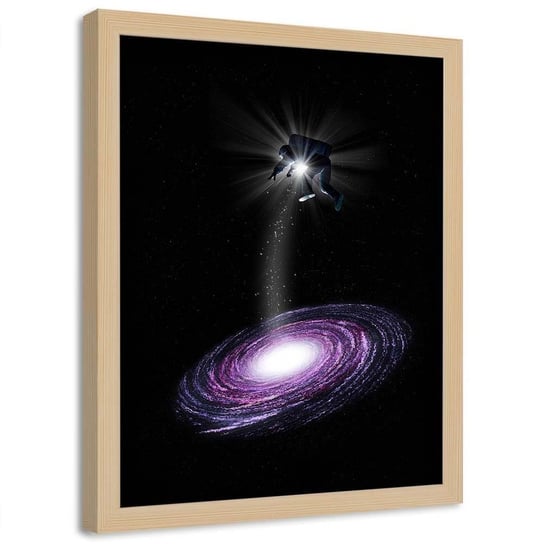 Plakat w ramie naturalnej FEEBY Galaktyczny rozbłysk, 40x60 cm Feeby